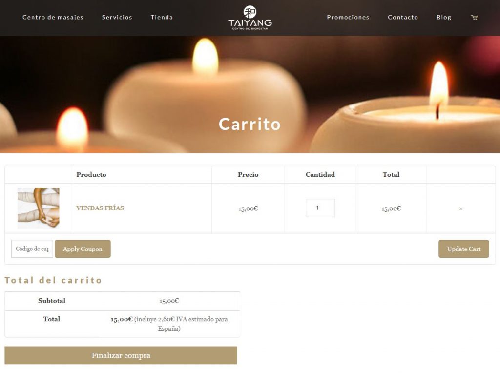 carrito de compra online de centro taiyang paso 1
